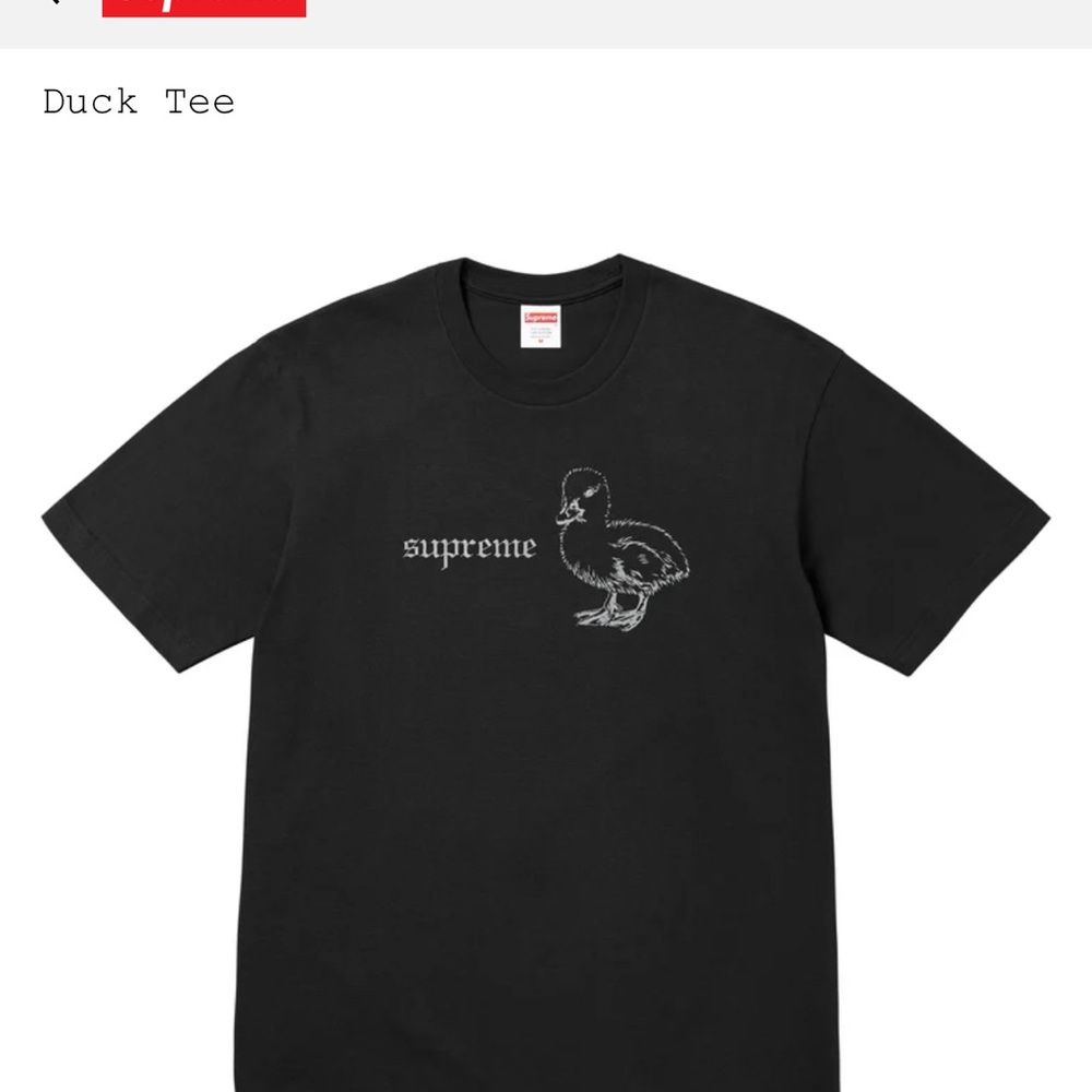 Supreme Black Duck Tee XL (new)